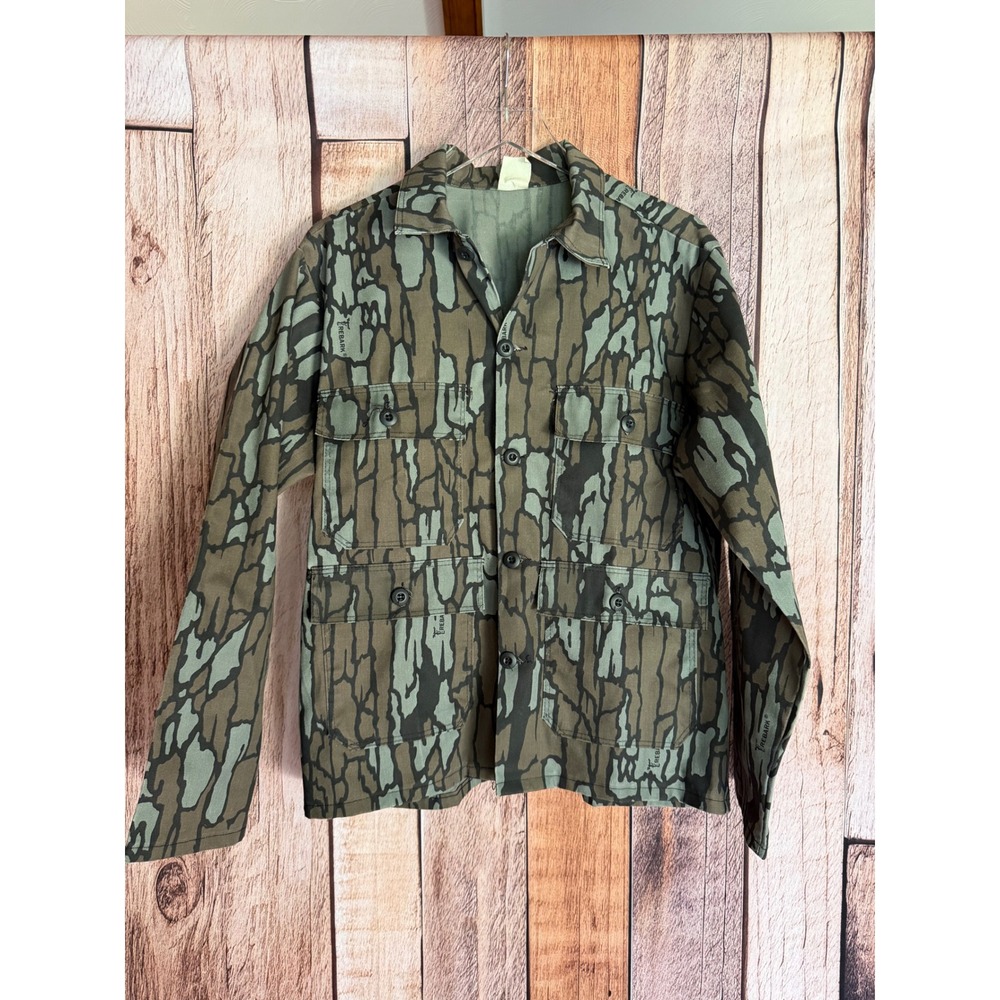 Vintage Trebark Camo Hunting Field Jacket Made in USA Gorpcore Bark Medium
